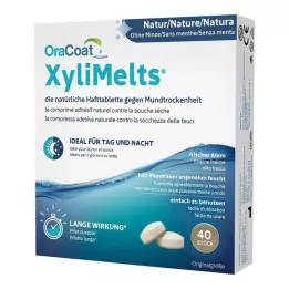 ORACOAT Pastillas adhesivas XyliMelts sin menta, 40 uds