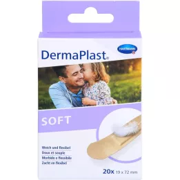 Dermaplast Soft Paviming Strips 19 x 72mm, 20 pz