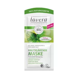 LAVERA Mascarilla aclarante de piel con menta, 2X5 ml