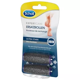 SCHOLL Rollos de repuesto Pedi ultra resistentes de terciopelo suave, 2 piezas