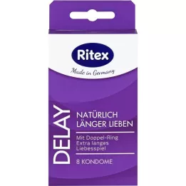 RITEX Retrasar los condones, 8 pz