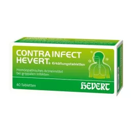 CONTRAINFECT Pastillas Hevert para el resfriado, 40 uds