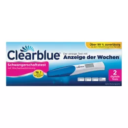 CLEARBLUE Prueba de embarazo con determinación de semana, 2 uds