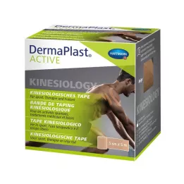 DERMAPLAST Cinta Kinesiológica Activa 5 cm x 5 m color beige, 1 ud