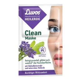 LUVOS Mascarilla limpiadora de arcilla curativa de cosmética natural, 2x7,5 ml