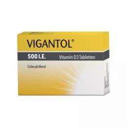 VIGANTOL 500 U.I. Tabletas de vitamina D3, 50 uds
