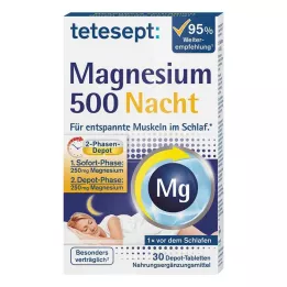 TETESEPT Tabletas de magnesio 500 Night, 30 uds