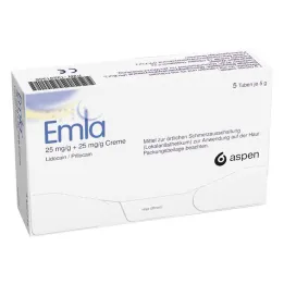 Crema Emla + Parches Tegaderm, 5 x 5 g