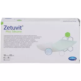 ZETUVIT Plus Silicona estéril 10x20 cm, 10 piezas