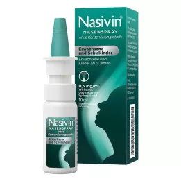 NASIVIN Spray nasal sin consumibles para adultos y escolares, 10 ml