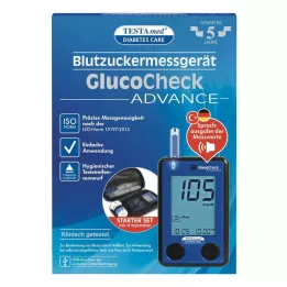 TESTAMED Kit GlucoCheck Advance Star mg/dl mmol/l, 1 unidad
