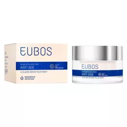 EUBOS ANTI-AGE Crema de noche reparadora y rellenadora con ácido hialurónico, 50 ml