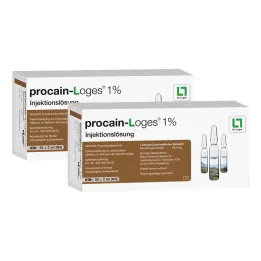 PROCAIN-Ampollas de solución inyectable Loges al 1 %, 100 x 2 ml