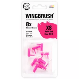 WINGBRUSH Juego de recambios interdentales.ISO 0 pequeño, 8 uds