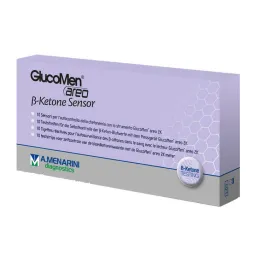 Tiras reactivas con sensor de ß-cetona Glucomen areo 2K, 10 piezas