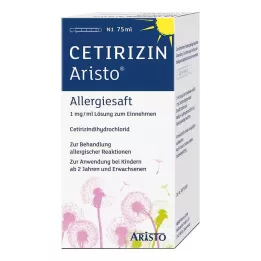 CETIRIZIN Aristo Allergy Jarabe 1 mg/ml Solución para uso oral, 75 ml