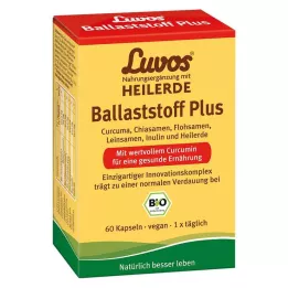 LUVOS Cápsulas de fibra orgánica Healing Clay Plus, 60 uds