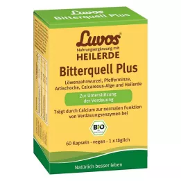 LUVOS Cápsulas Bitterquell Plus de Healing Earth Bio, 60 unidades