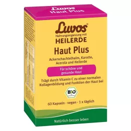 LUVOS Cápsulas de arcilla curativa orgánica para la piel Plus, 60 uds