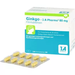 GINKGO-1A Pharma 80 mg de tabletas recubiertas de película, 120 pz
