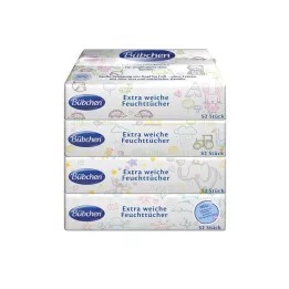 BÜBCHEN Toallitas húmedas sensibles, 4X52 uds