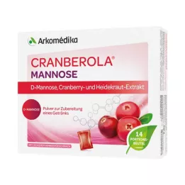 CRANBEROLA Manosa en polvo para solución oral, 14 x 4 g