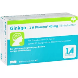 Ginkgo 1A Pharma 40 mg tabletas recubiertas de película, 60 pz