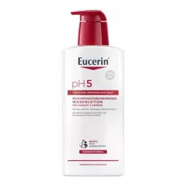 EUCERIN Loción limpiadora pH5 para pieles sensibles con dosificador, 400 ml