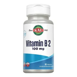 Comprimidos de vitamina B2 riboflavina 100 mg, 60 unidades