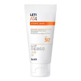 LETI Crema facial protectora AT4 SPF 50+, 50 ml
