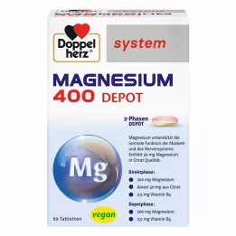 DOPPELHERZ Tabletas de magnesio 400 Depot, 60 uds