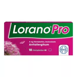 LORANOPRO Comprimidos recubiertos con película de 5 mg, 18 uds