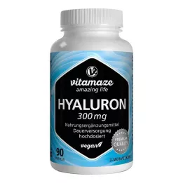 HYALURONSÄURE Cápsulas veganas de dosis alta de 300 mg, 90 uds