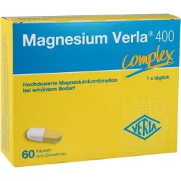 Magnesio Verla 400 cápsulas, 60 pz