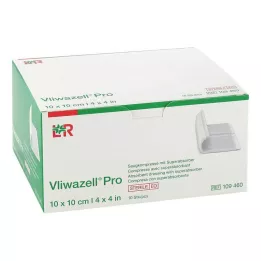 VLIWAZELL Compresa superabsorbente Pro estéril 10x10 cm, 10 uds