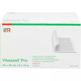 VLIWAZELL Compresa superabsorbente Pro estéril 20x25 cm, 10 uds