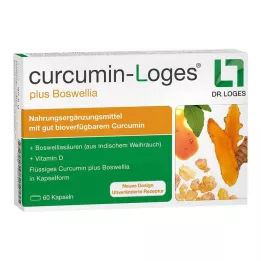 CURCUMIN-LOGES Plus cápsulas de Boswellia, 60 uds