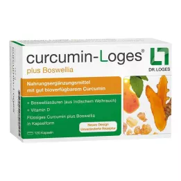 CURCUMIN-LOGES Plus cápsulas de Boswellia, 120 uds