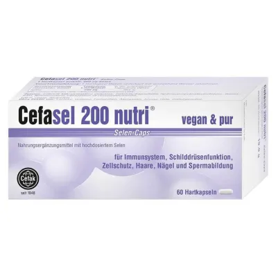 Cefasel 200 cápsulas de selenio nutritivo, 60 piezas