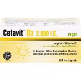 Cefavit D3 2,000 I.E. Cápsulas duras, 100 pz