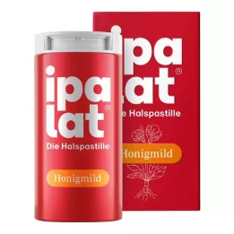 IPALAT Pastillas para la garganta suaves con miel, sin mentol y sin azúcar, 40 uds