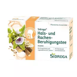 SIDROGA Bolsa de filtro de té calmante para garganta y faringe, 20 x 1,75 g