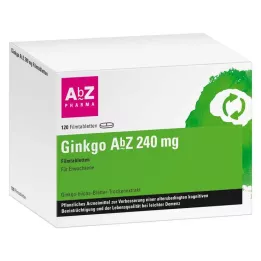 GINKGO AbZ 240 mg comprimidos recubiertos con película, 120 uds