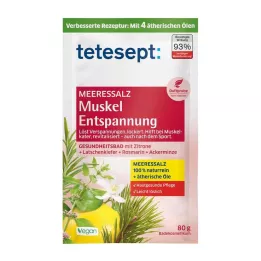 Tetesept Relajación muscular de sal marina, 80 g