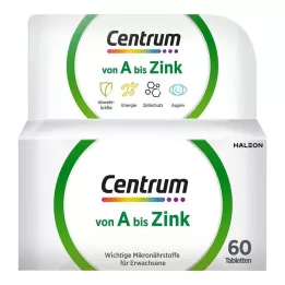 CENTRUM Tabletas de A-Zinc, 60 uds
