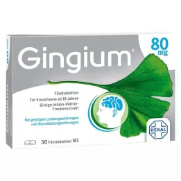 GINGIUM Comprimidos recubiertos con película de 80 mg, 30 uds