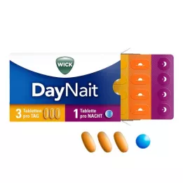 WICK Comprimidos recubiertos con película DayNait, 16 uds