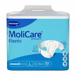 MOLICARE Slip elástico premium 6 gotas talla L, 30 uds