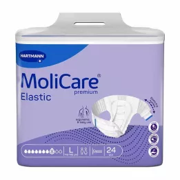 MOLICARE Slip elástico premium de 8 gotas, talla L, 24 uds