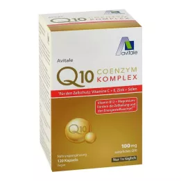 COENZYM Cápsulas Q10 100 mg + vitaminas + minerales, 120 uds